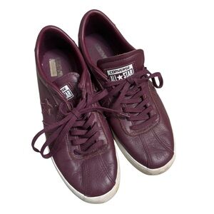 Converse low top shoes breakpoint ox Burgundy leather women’s size 9 / M 7.5